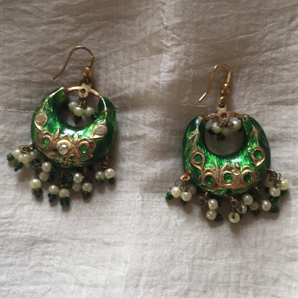 Papee Mache Earrings Kashmir India